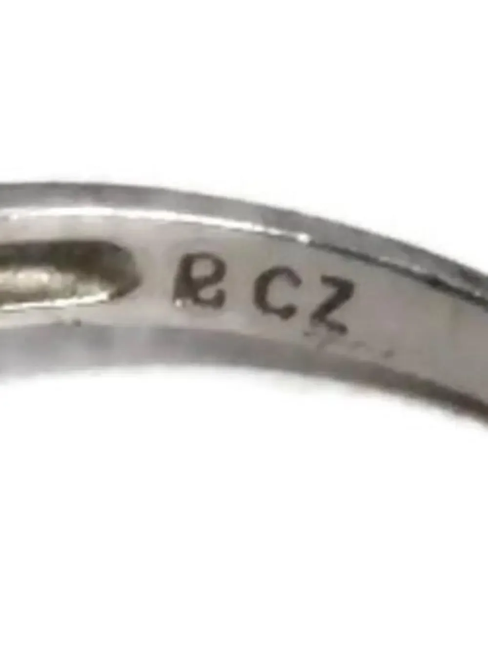 Sterling Silver Heart Ring with Cubic Zirconia - US Size 5.